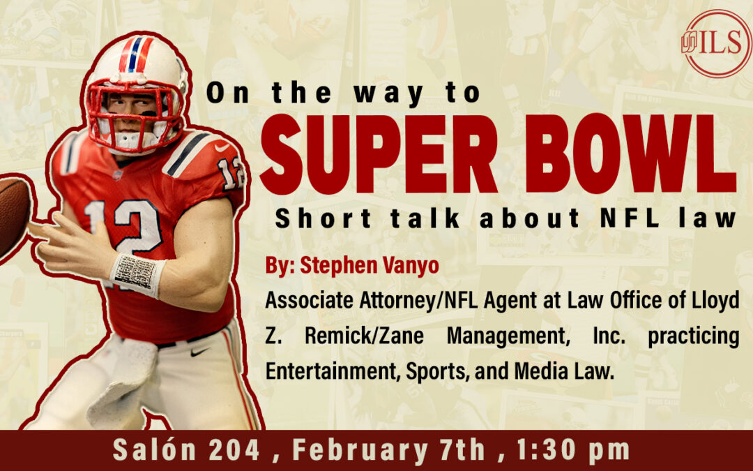 On the way to Super Bowl. Short talk about NFL law.